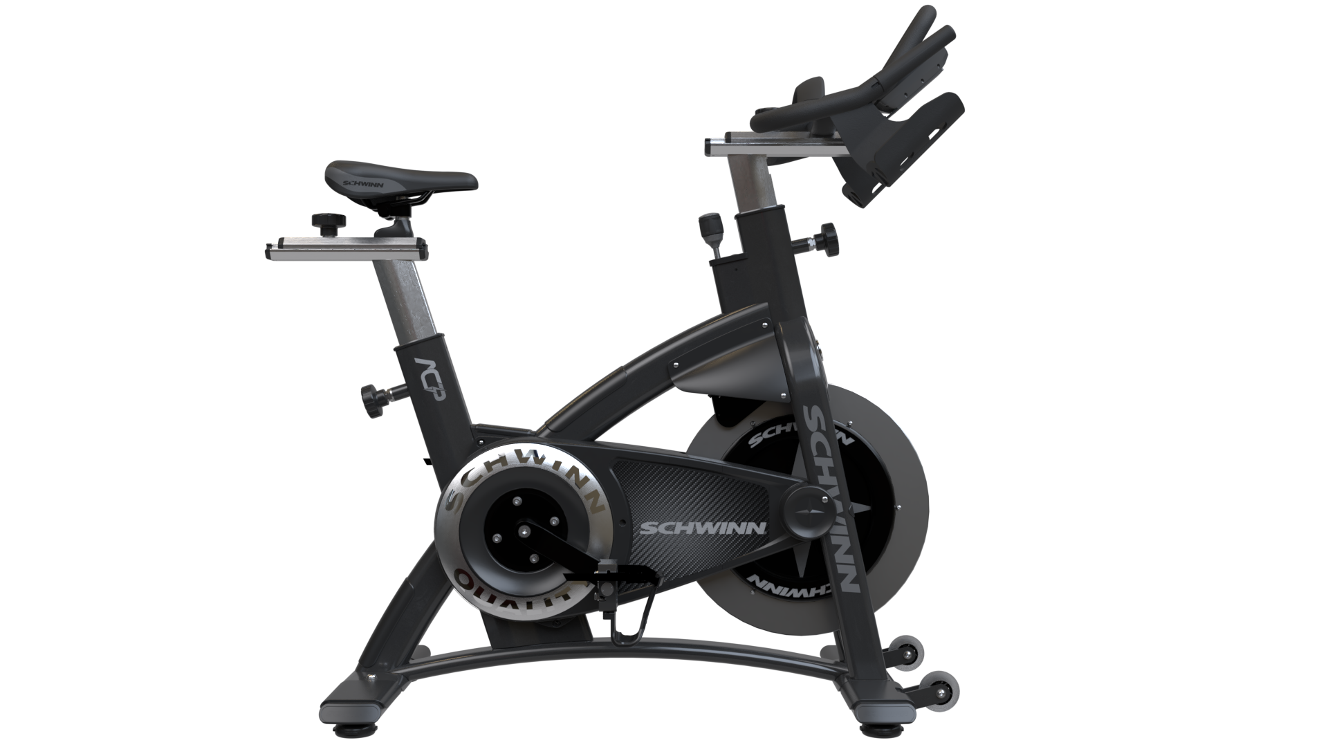 Image – Schwinn – Indoor Cycling Bike – AC Power – Gray Decals 1 – Back ...